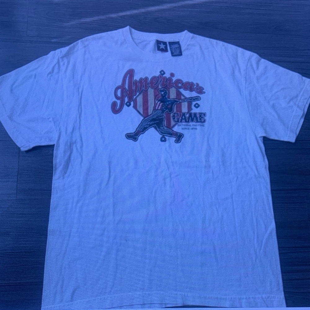 Men's White 'American Game' Graphic T-Shirt